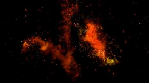 Fire Alpha Particles Background Stock Illustration