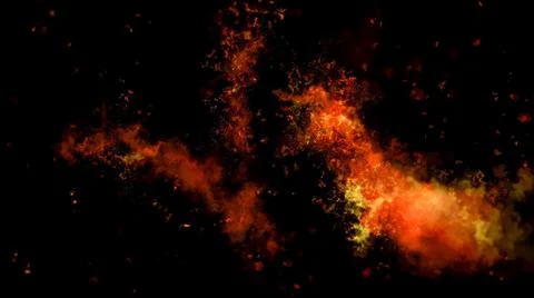 Fire Alpha Particles Background Stock Illustration
