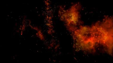 Fire Alpha Particles Background イラスト素材