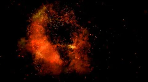 Fire Alpha Particles Background Stock Illustration