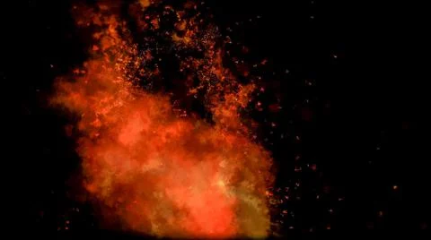 Fire Alpha Particles Background Stock Illustration