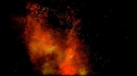 Fire Alpha Particles Background Stock Illustration