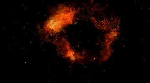 Fire Alpha Particles Background Stock Illustration