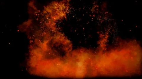 Fire Alpha Particles Background Stockillustratie