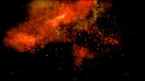 Fire Alpha Particles Background Stock Illustration