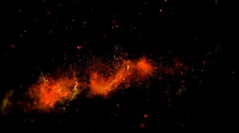 Fire Alpha Particles Background Stock Illustration