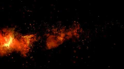Fire Alpha Particles Background Stock Illustration
