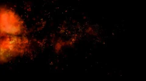 Fire Alpha Particles Background イラスト素材