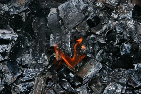 Fire and ashes Stock Photos