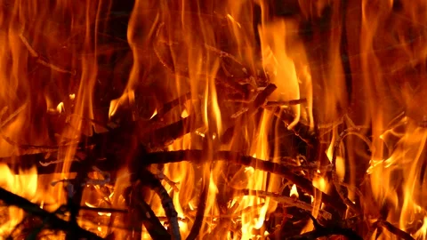 Fire and big flame image, flame image close-up, Stock Footage 277971607