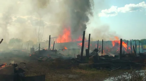 Fire and Burning Stock Footage 32863883