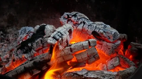 Fire and ember Stock Footage 79628524