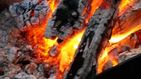 Fire and ember Stock Footage 79628529