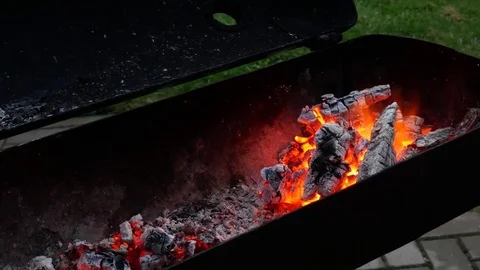 Fire and ember Stock Footage 79628535