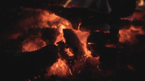 Fire and Embers Stock Footage 32453801