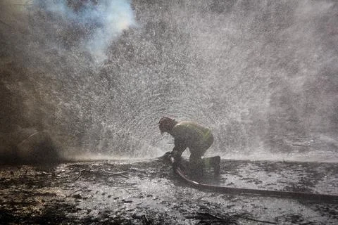 Fire and firefighting Stock Photos
