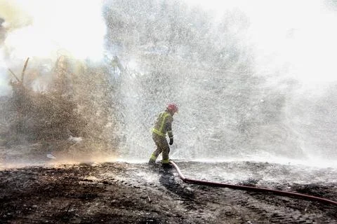 Fire and firefighting Stock Photos