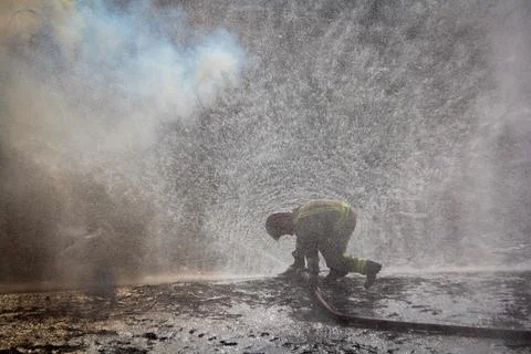 Fire and firefighting Stock Photos