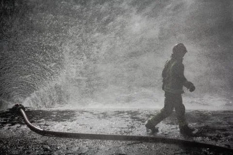 Fire and firefighting Stock Photos