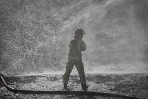 Fire and firefighting Stock Photos