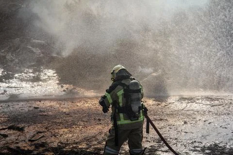 Fire and firefighting Stock Photos