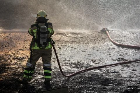 Fire and firefighting Stock Photos