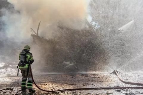 Fire and firefighting Stock Photos