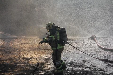 Fire and firefighting Stock Photos