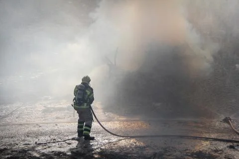 Fire and firefighting Stock Photos