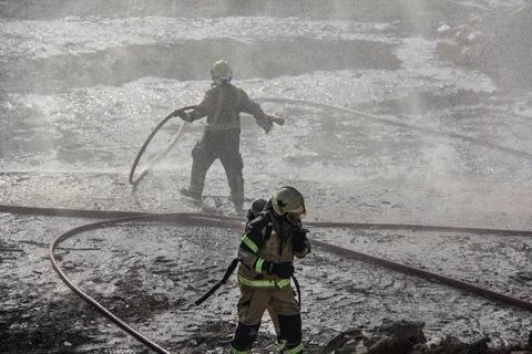 Fire and firefighting Stock Photos
