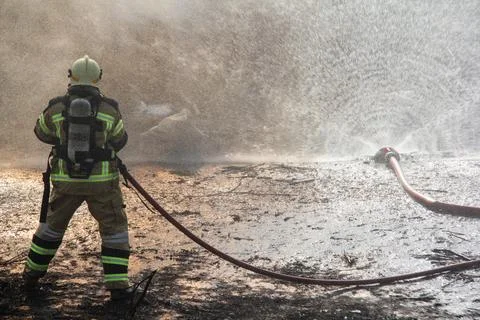 Fire and firefighting Stock Photos