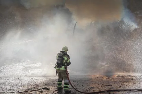 Fire and firefighting Stock Photos