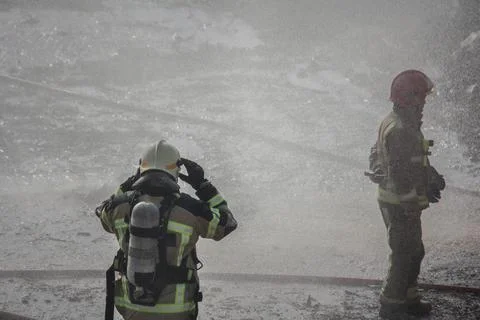 Fire and firefighting Stock Photos