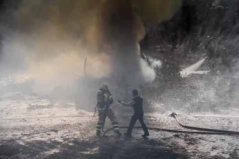 Fire and firefighting Stock Photos