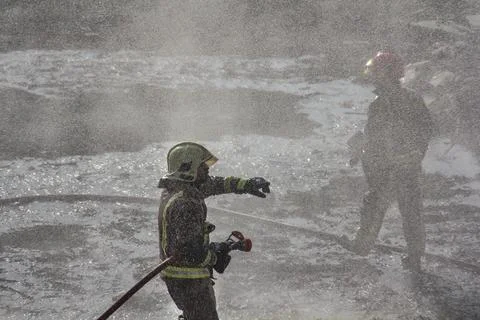 Fire and firefighting Stock Photos