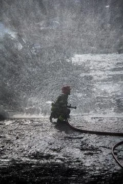 Fire and firefighting Stock Photos