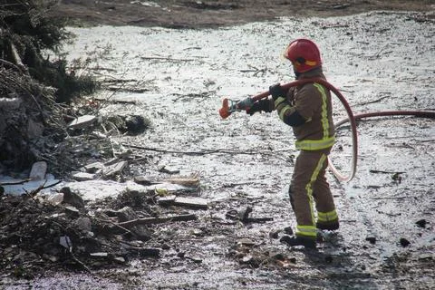 Fire and firefighting Stock Photos