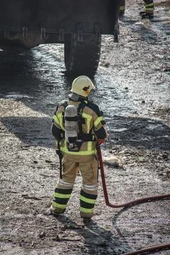 Fire and firefighting Stock Photos