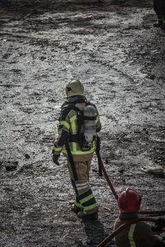 Fire and firefighting Stock Photos