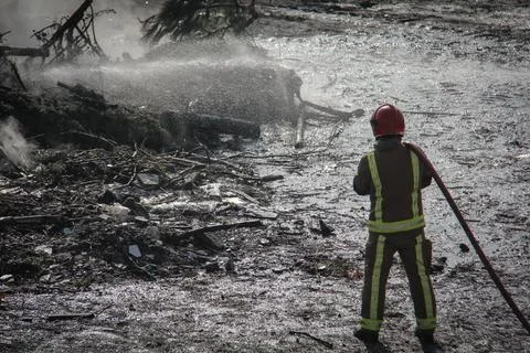 Fire and firefighting Stock Photos