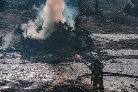 Fire and firefighting Stock Photos