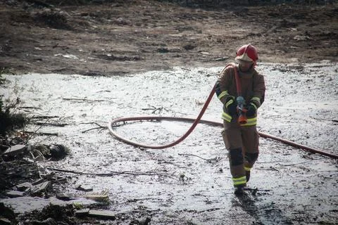 Fire and firefighting Stock Photos