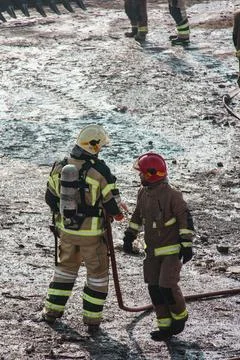 Fire and firefighting Stock Photos