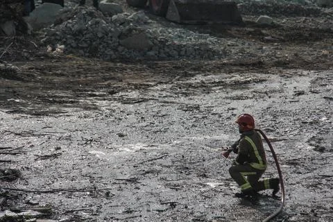 Fire and firefighting Stock Photos