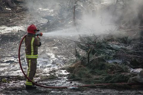 Fire and firefighting Stock Photos
