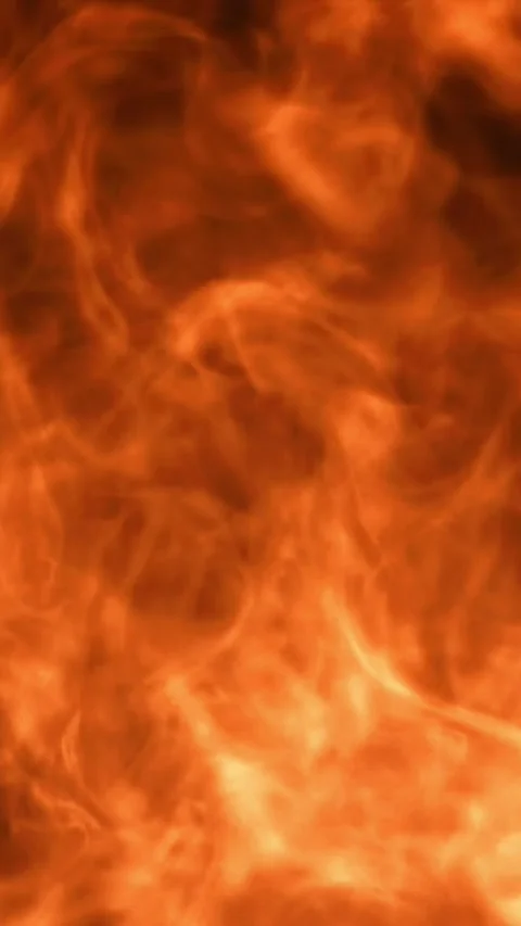 Fire and flames on a black background. Filmed on a high-speed camera at 1000 fps Stock Footage 335385131