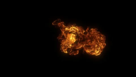 Fire and Flames Burning Seamless Loop Stock Footage 251601411