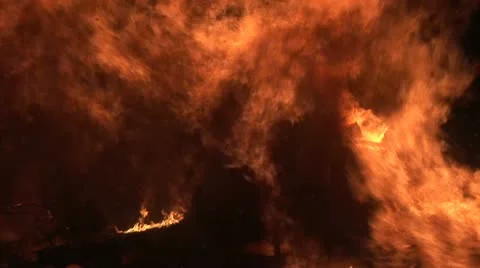 Fire and flames close up Video stock 12488427