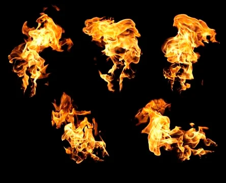 Fire and flames Stock Photos