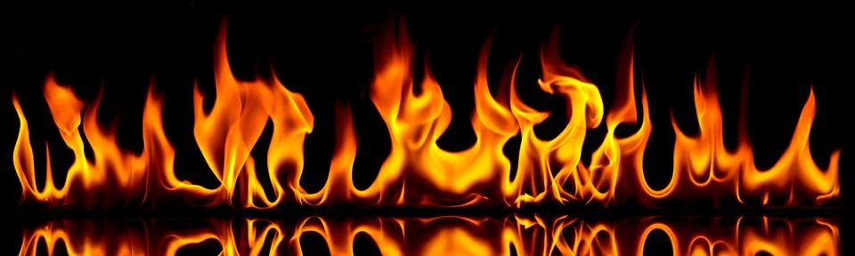 Fire and flames. Stock Photos